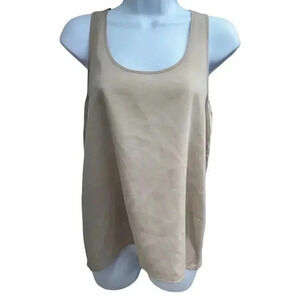 Frenchi Razor Back Women Beige Tank top Blouse Size S, Good Condition, Peeling